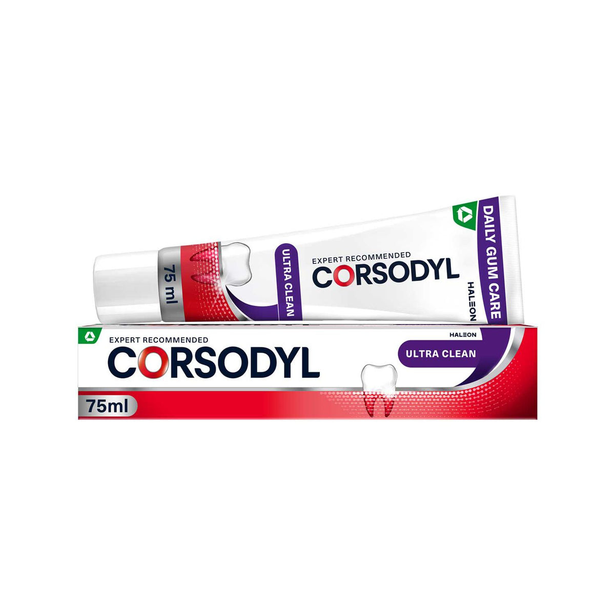 Corsodyl Ultra Clean Daily Gum Care Toothpaste 75ml - British product