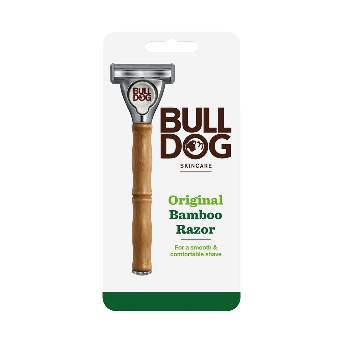 Bulldog Skincare bamboo razor handle with 2 refills - British product