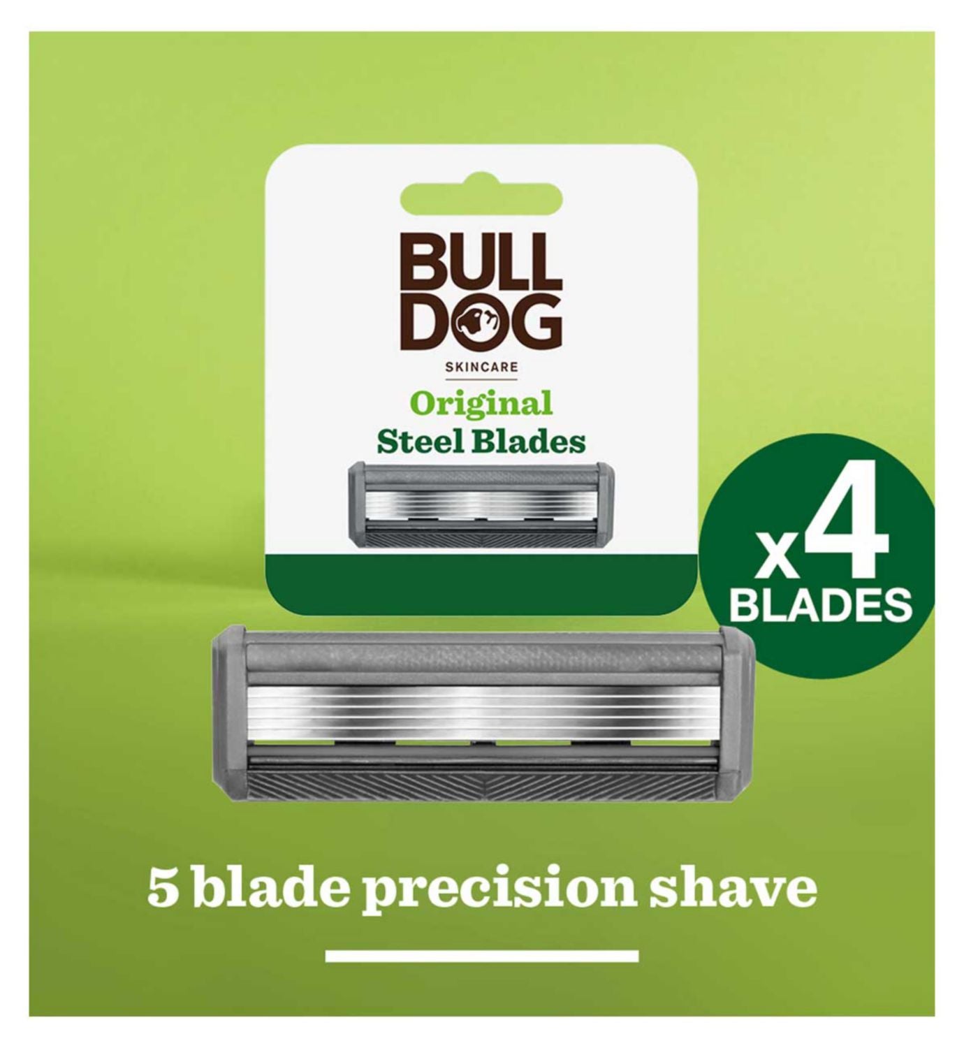 Bulldog razor blade refills pack of 4 - British product