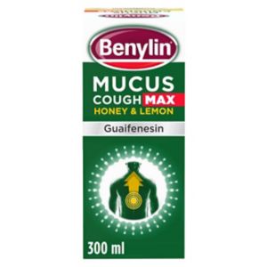 Benylin Mucus Cough Max Syrup Honey & Lemon 300ml - British product