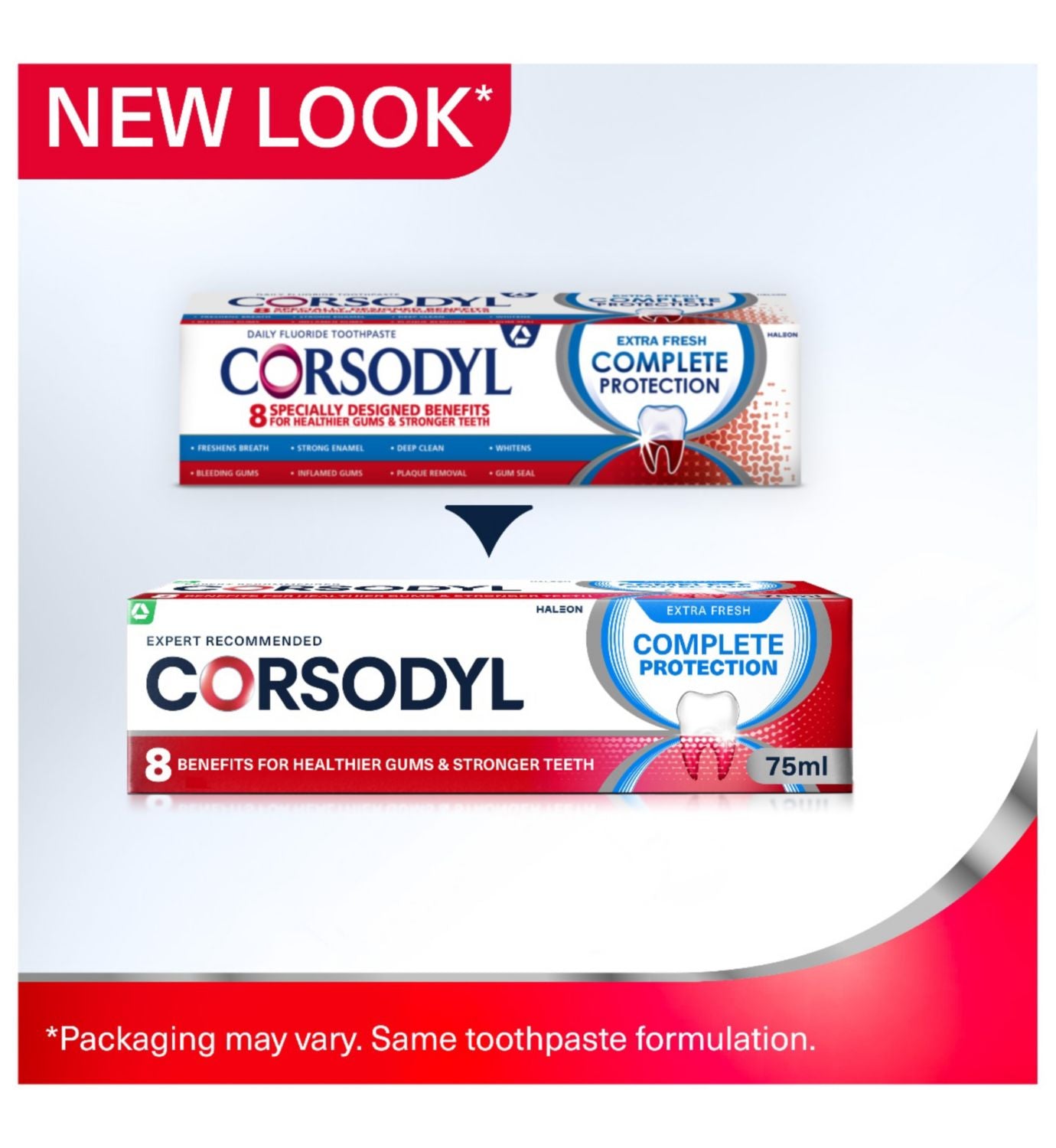 Corsodyl Complete Protection gum toothpaste Extra Fresh 75ml - British product
