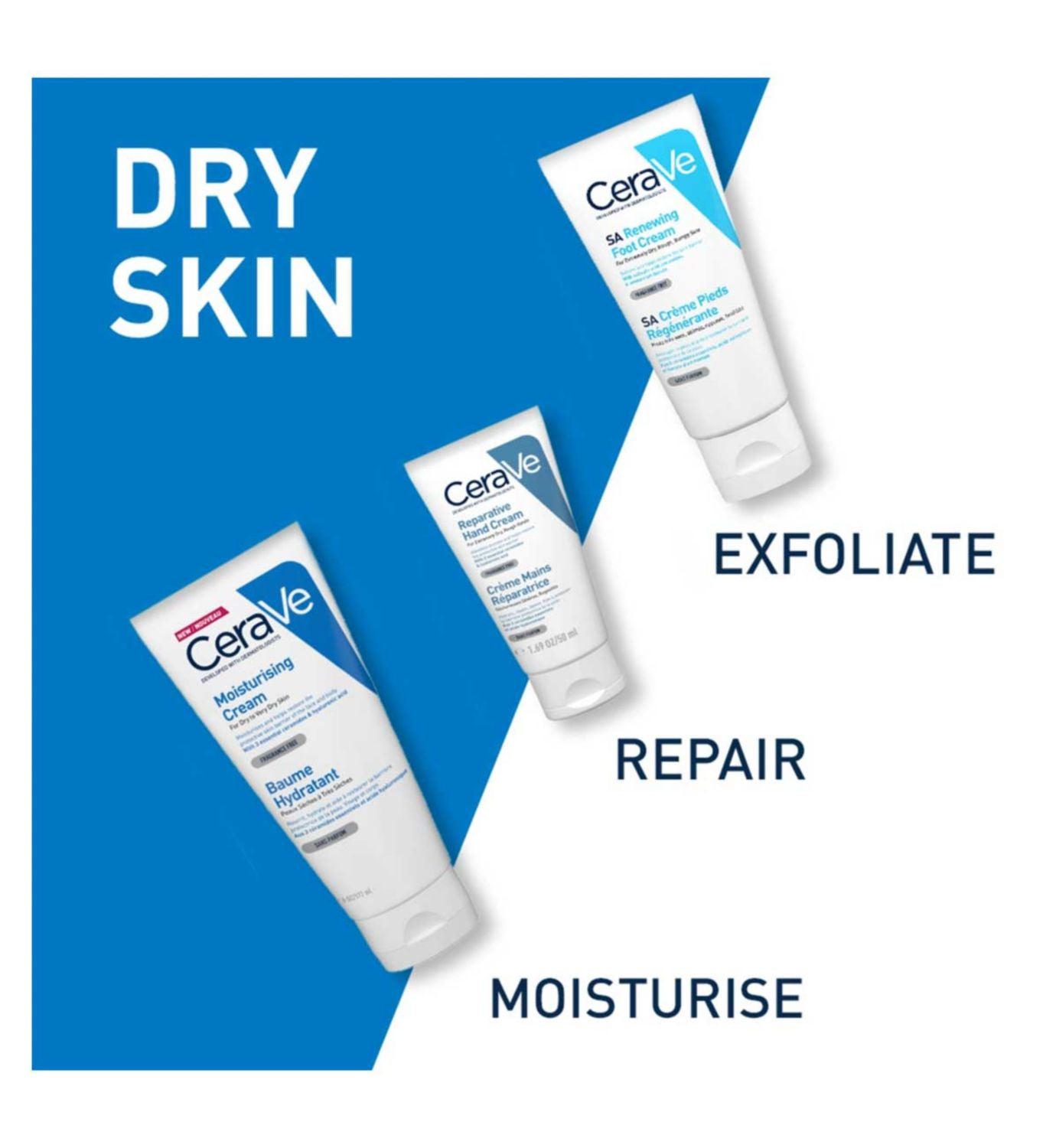 CeraVe Moisturising Cream Tube 177ml for dry skin hydration - British product