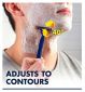 Gillette Blue3 men's disposable razors x4, UK version