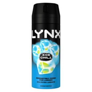 Lynx deodorant body spray ice chill 150ml, UK version