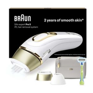 Appareil d'épilation Braun Silk Expert Pro 5 Blanc Or PL5124