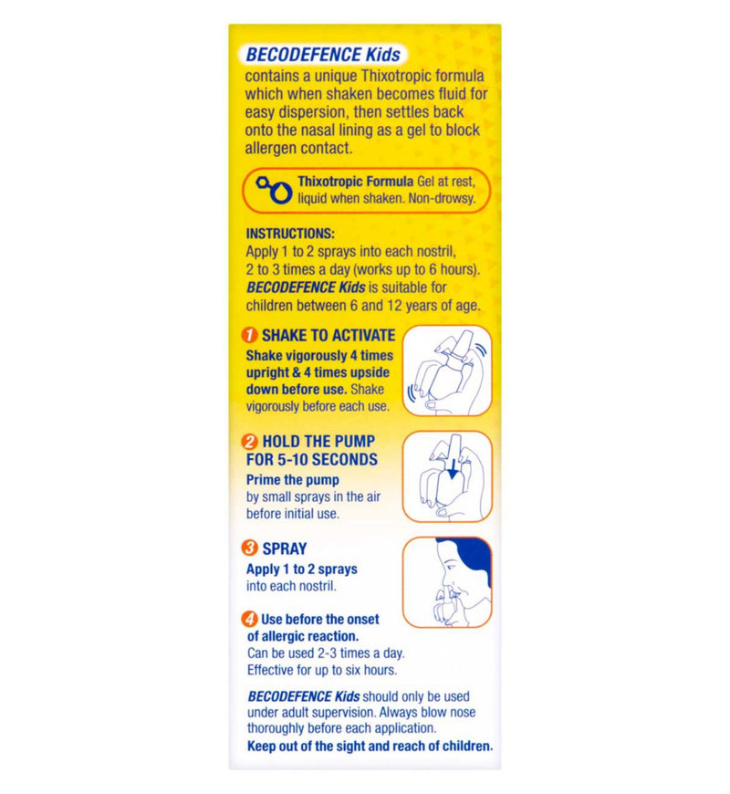 Becodefence Kids Allergy Defence Nasal Spray 280 sprays - British product