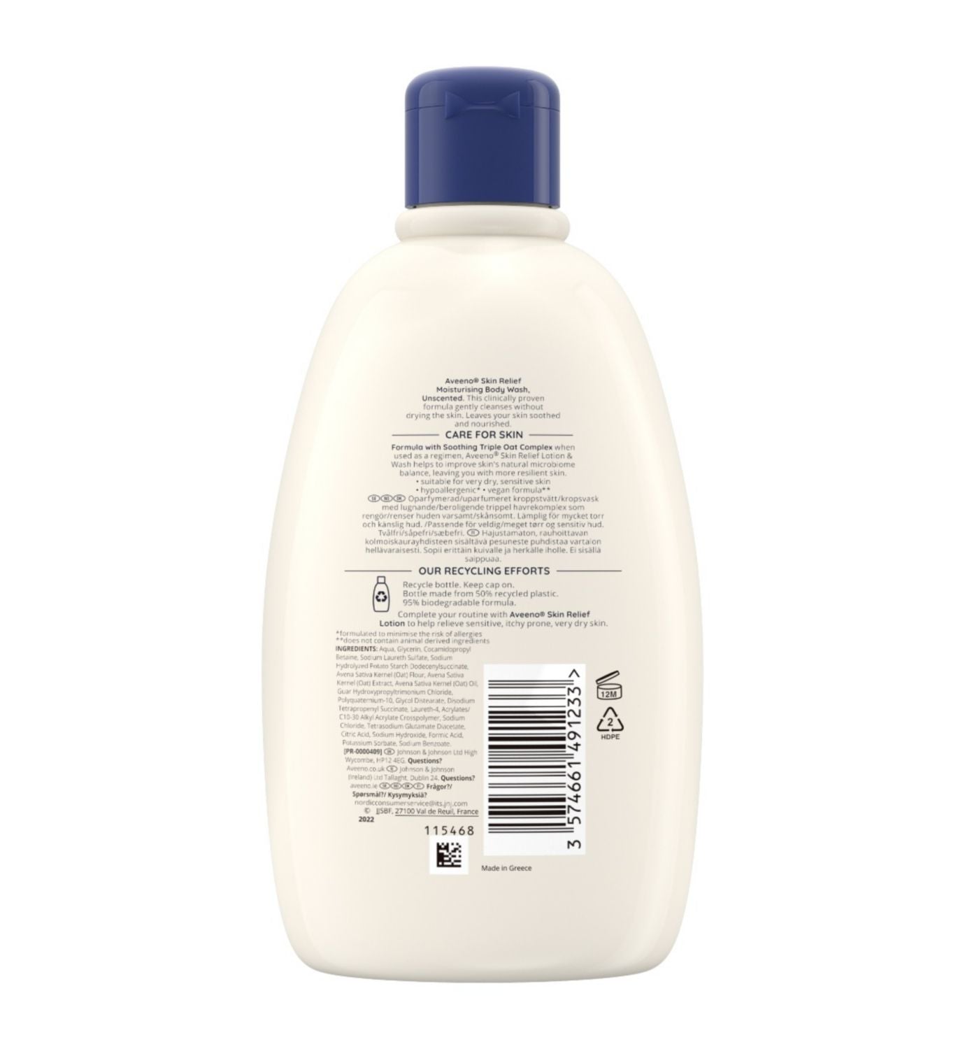 Aveeno Skin Relief Body Wash 500ml - British product