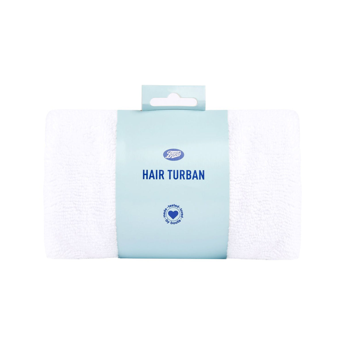 Boots Hair Turban White - British product for hair care routine
