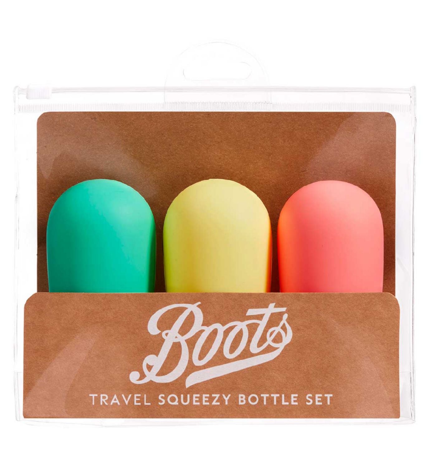 Boots travel squeezy bottles set of 3 - British product