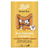Boots Good Gut Live Friendly Bacteria + Women's Health Support 30 Capsules