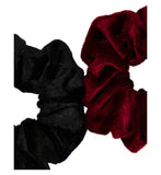 Boots kids scrunchies red and black velvet - British product