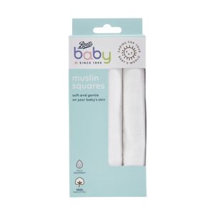 Boots Baby Muslin Squares 3 Pack - British product