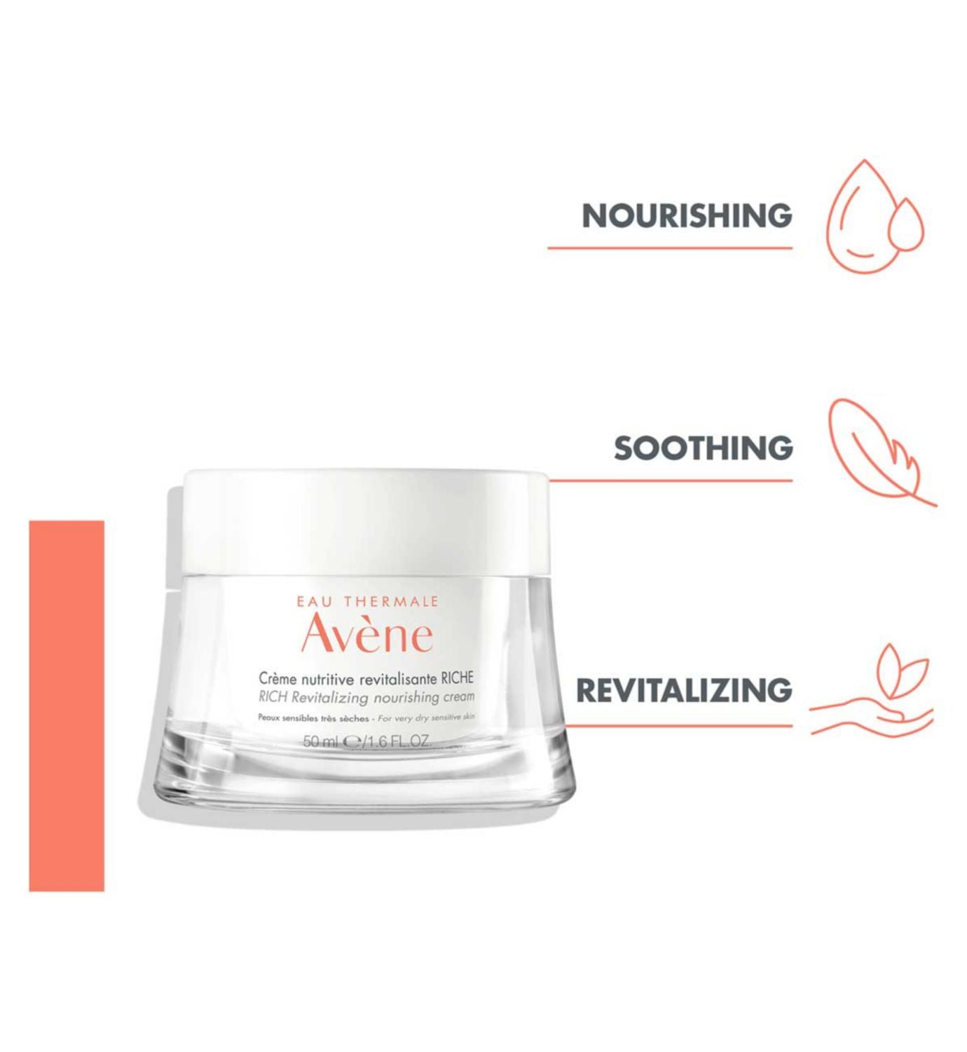 Avène Nourishing Cream for Dry Sensitive 50ml - British product