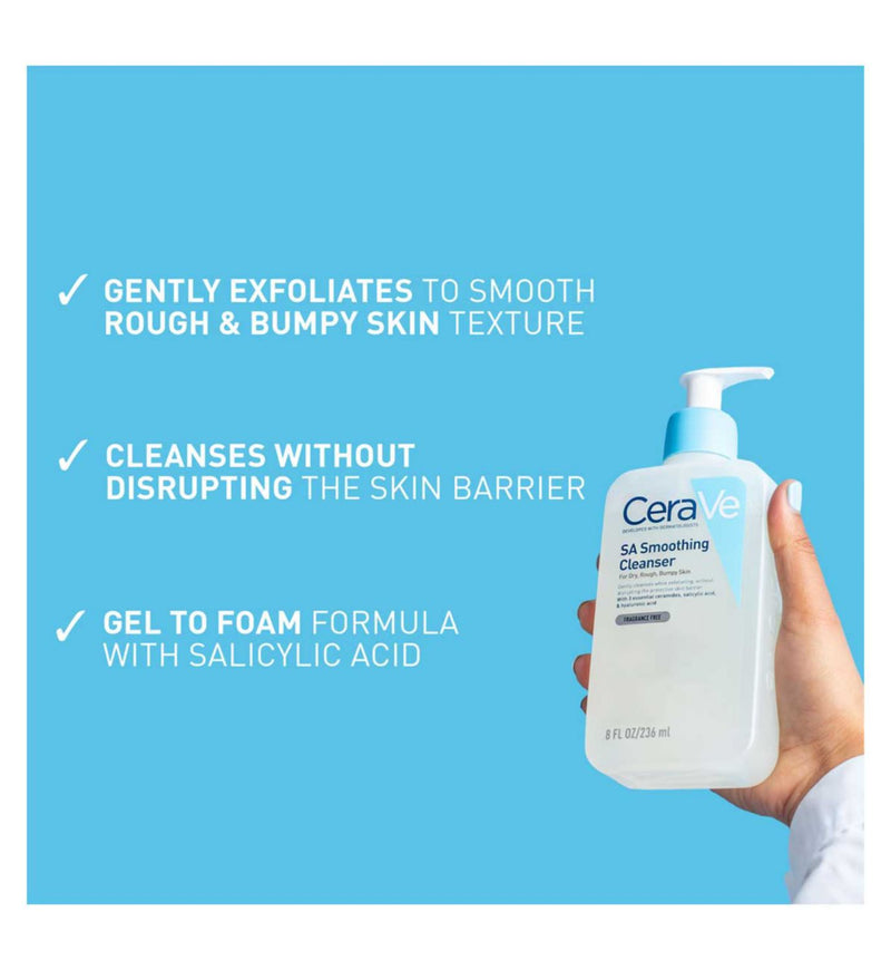CeraVe SA Smoothing Cleanser with Salicylic Acid 236ml - British product