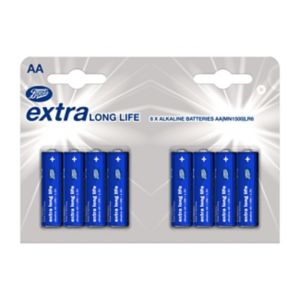 Boots AA alkaline batteries 8 pack - British product