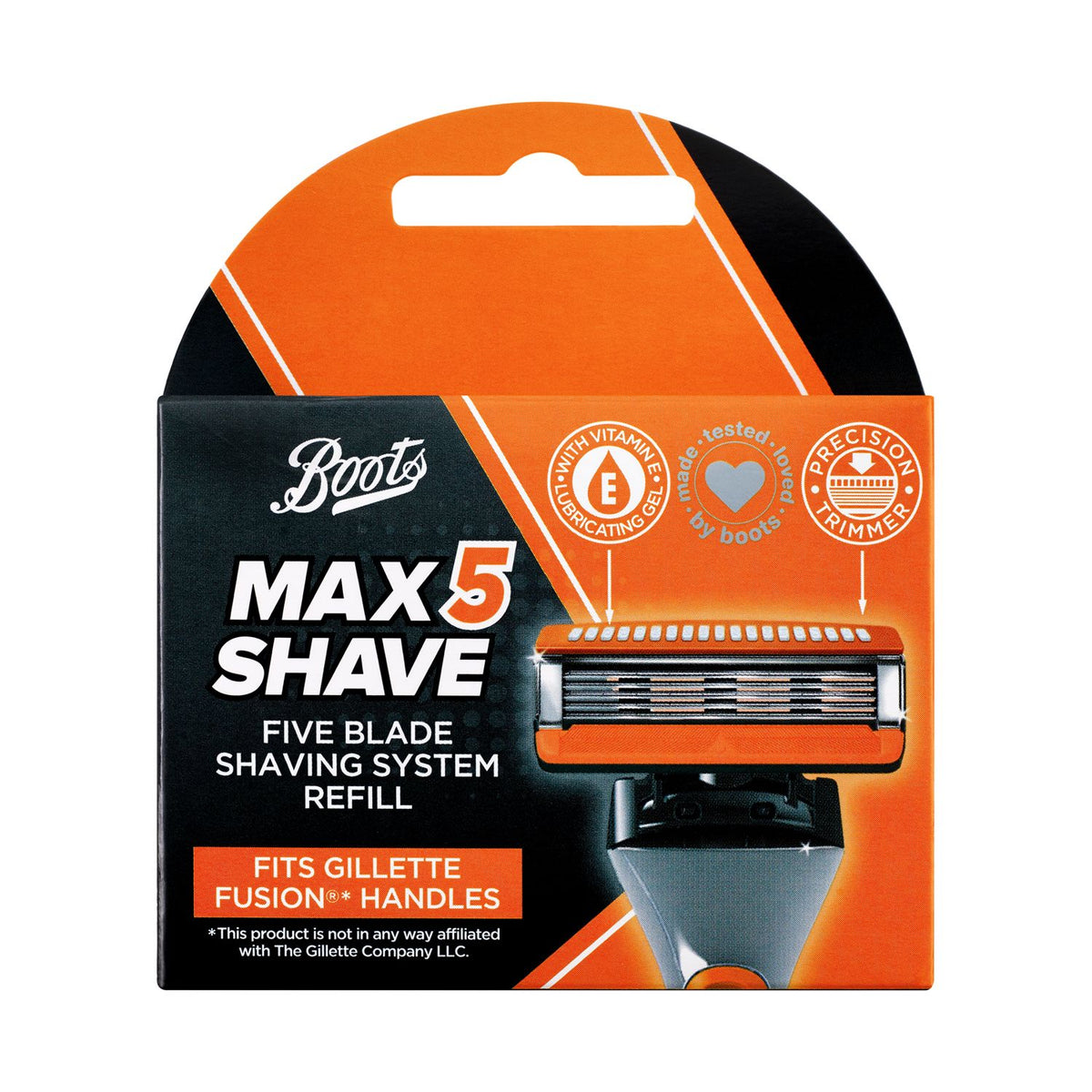 Boots Max Shave razor blade refill pack 4 units - British product