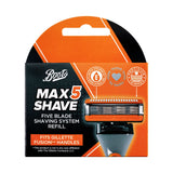 Boots Max Shave razor blade refill pack 4 units - British product
