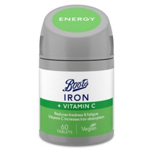 Boots Iron and Vitamin C Food Supplement Tablets 60 Tablets