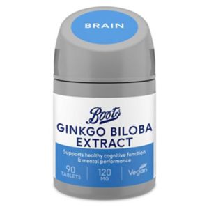 Boots Ginkgo Biloba 120mg supplement 90 tablets - British product