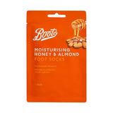 Boots Moisturising Foot Socks Honey & Almond 1 Pair - British product