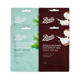Boots CARE moisturising foot socks 2 pair bundle - British product