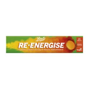 Boots Re-Energise Orange Effervescent Tablets 20 - British product