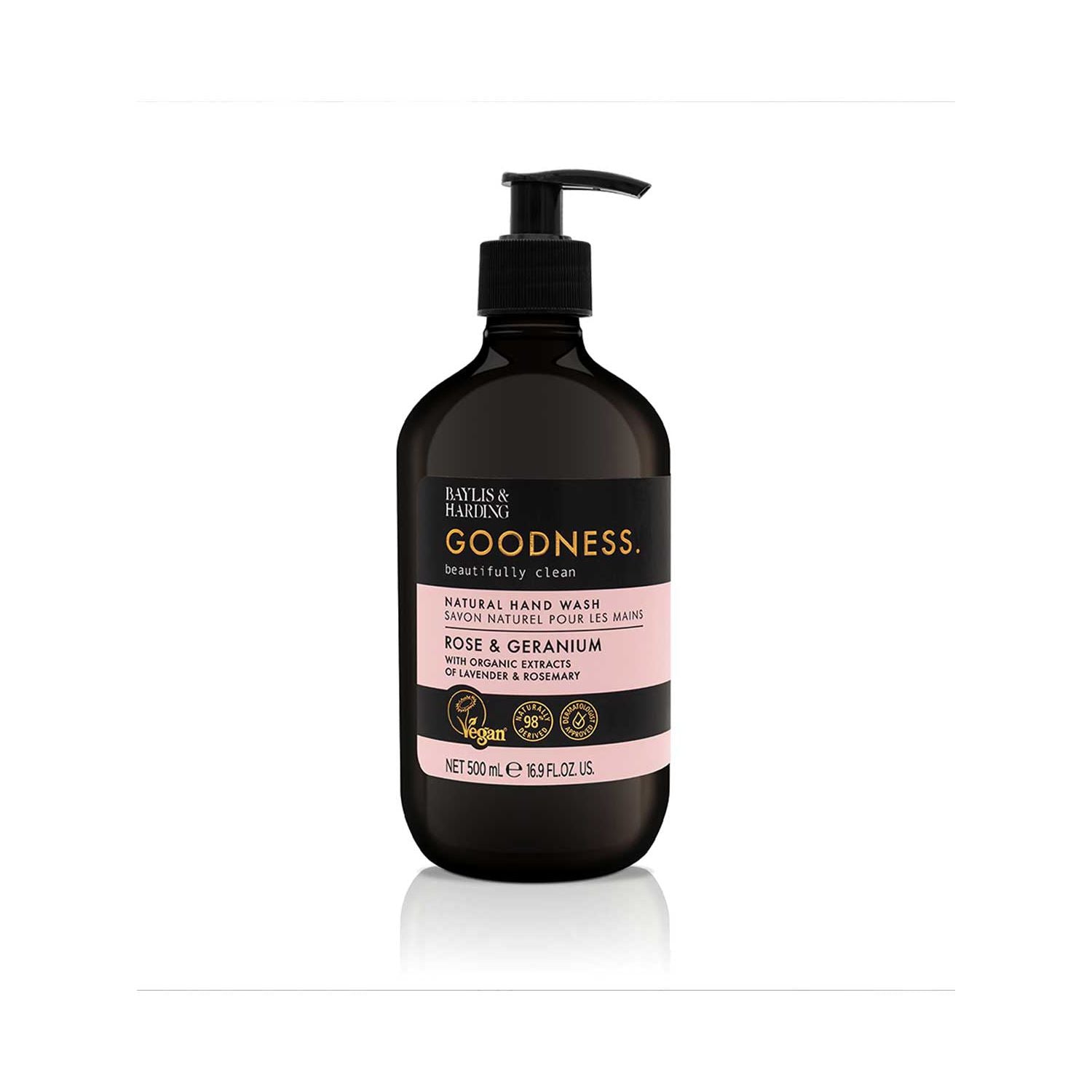 Baylis & Harding rose geranium hand wash 500ml - British product