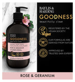 Baylis & Harding rose geranium hand wash 500ml - British product