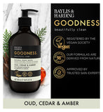 Baylis & Harding Hand Wash Oud Cedar & Amber 500ml - British product