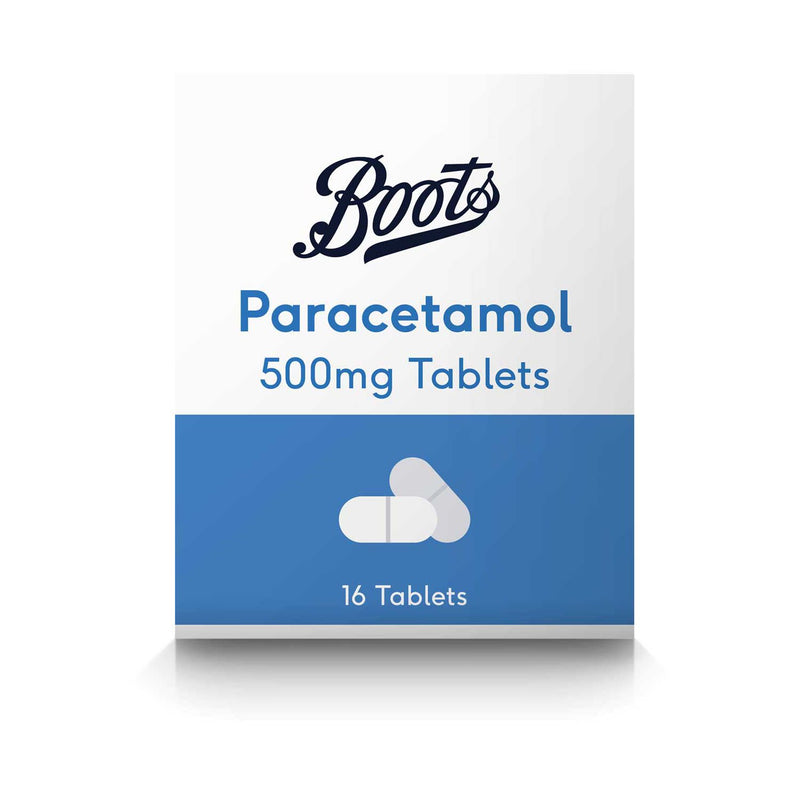 Boots Paracetamol Tablets 500mg 16 Tablets - British product