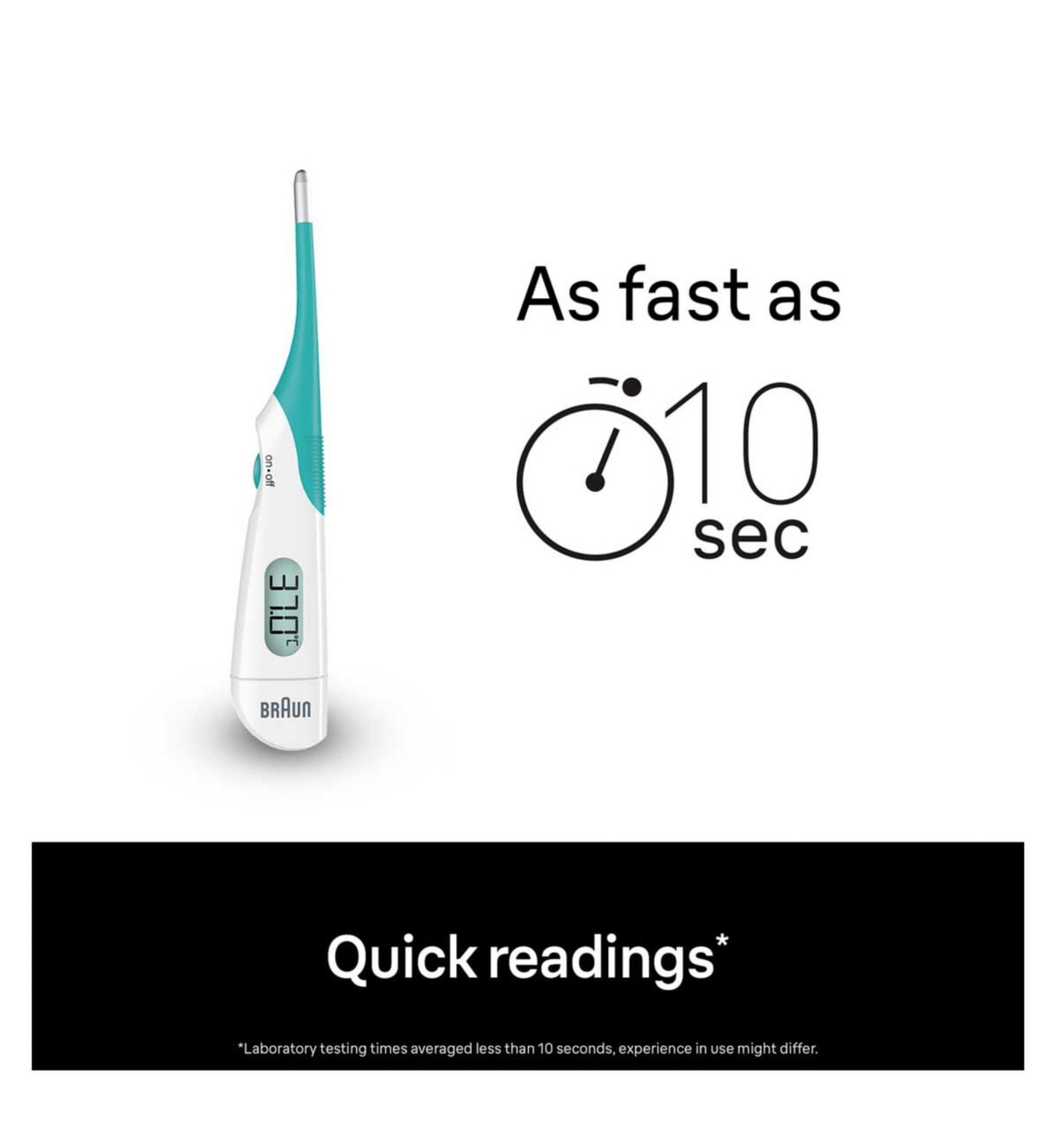 Braun High Speed digital thermometer PRT1000 - British product