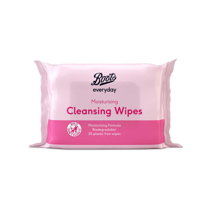 Boots moisturising cleansing wipes 25 - British product