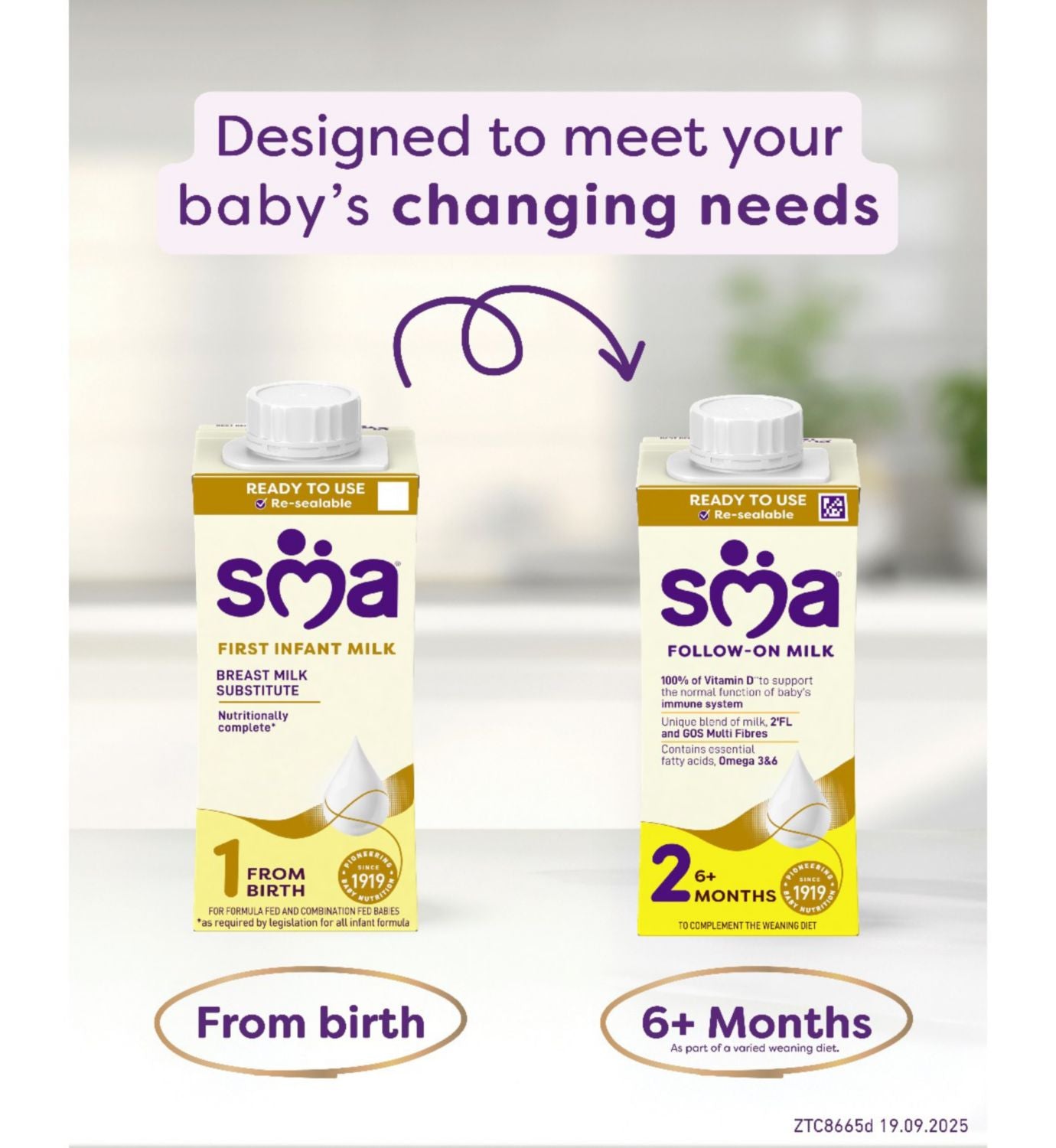 SMA First Infant Milk Ready-To-Use Formula 200ml (British brand)