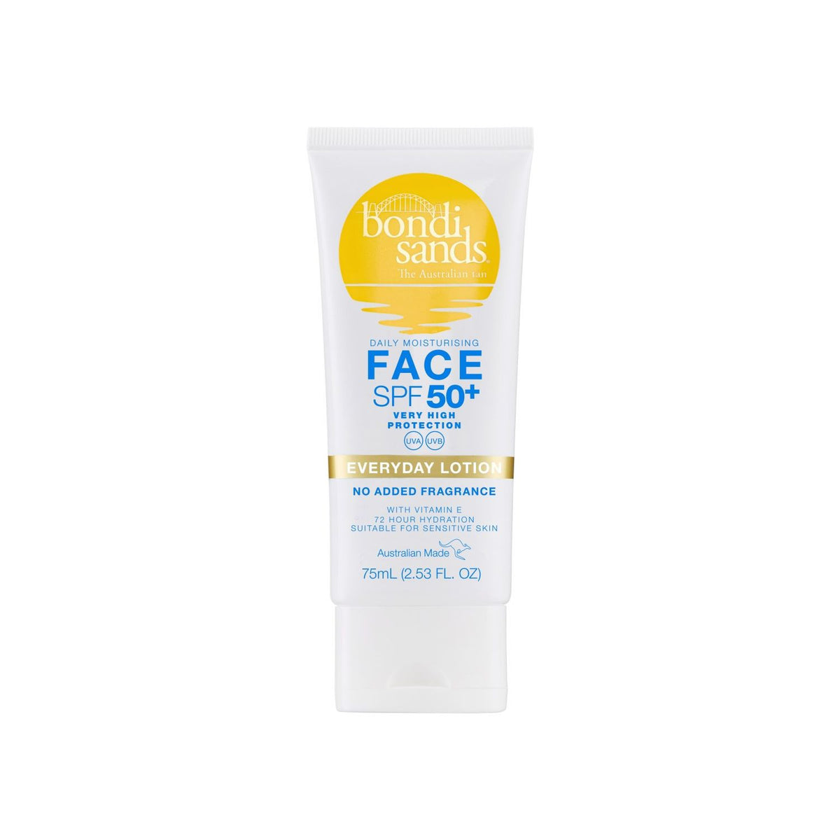Bondi Sands Face Sunscreen Lotion Fragrance Free 75ml - British product