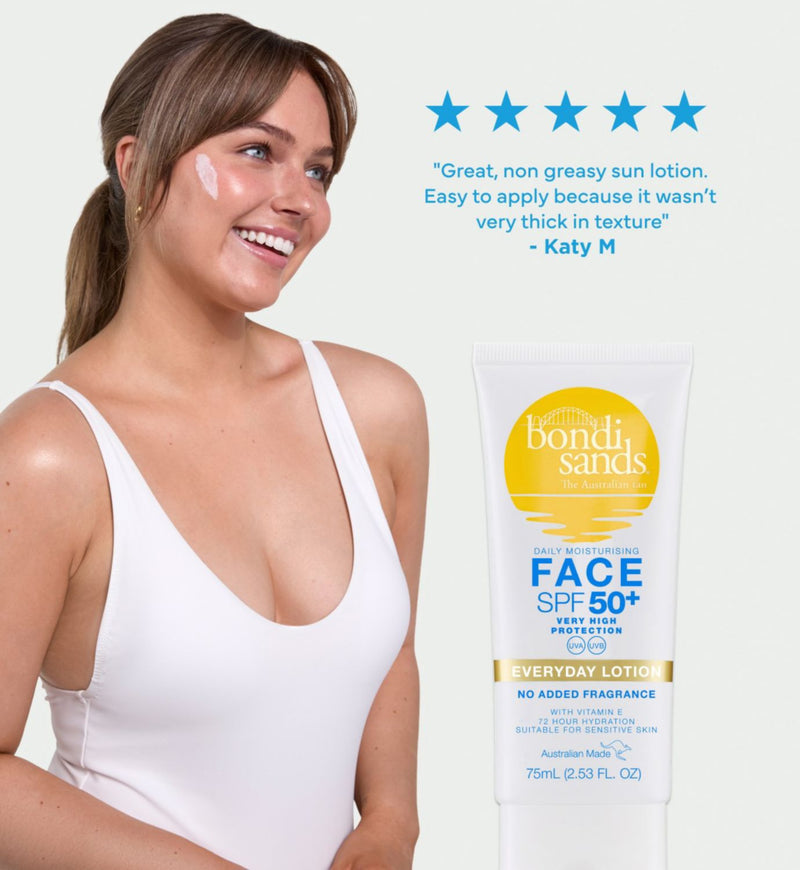 Bondi Sands Face Sunscreen Lotion Fragrance Free 75ml - British product