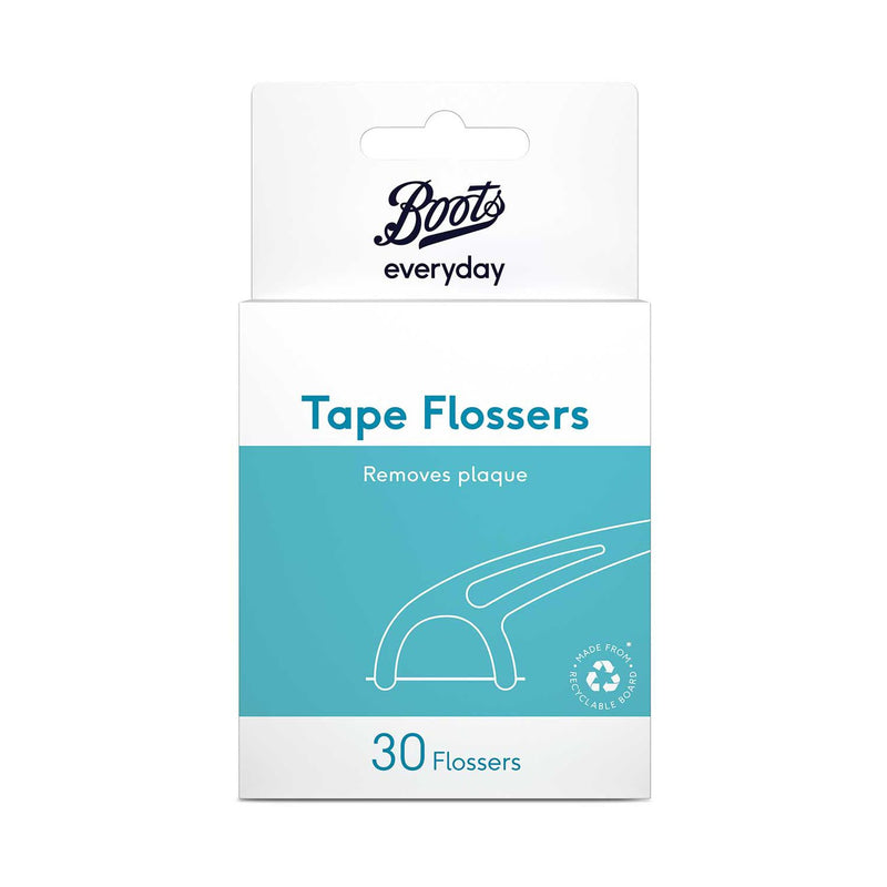 Boots Everyday Silky Tape Disposable Flossers 30 Count - British product