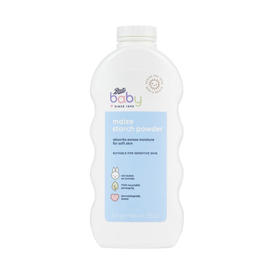 Poudre bébé Boots à base d'amidon de maïs 500 g