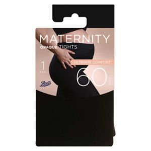 Boots maternity tights black 60 denier Medium - British product
