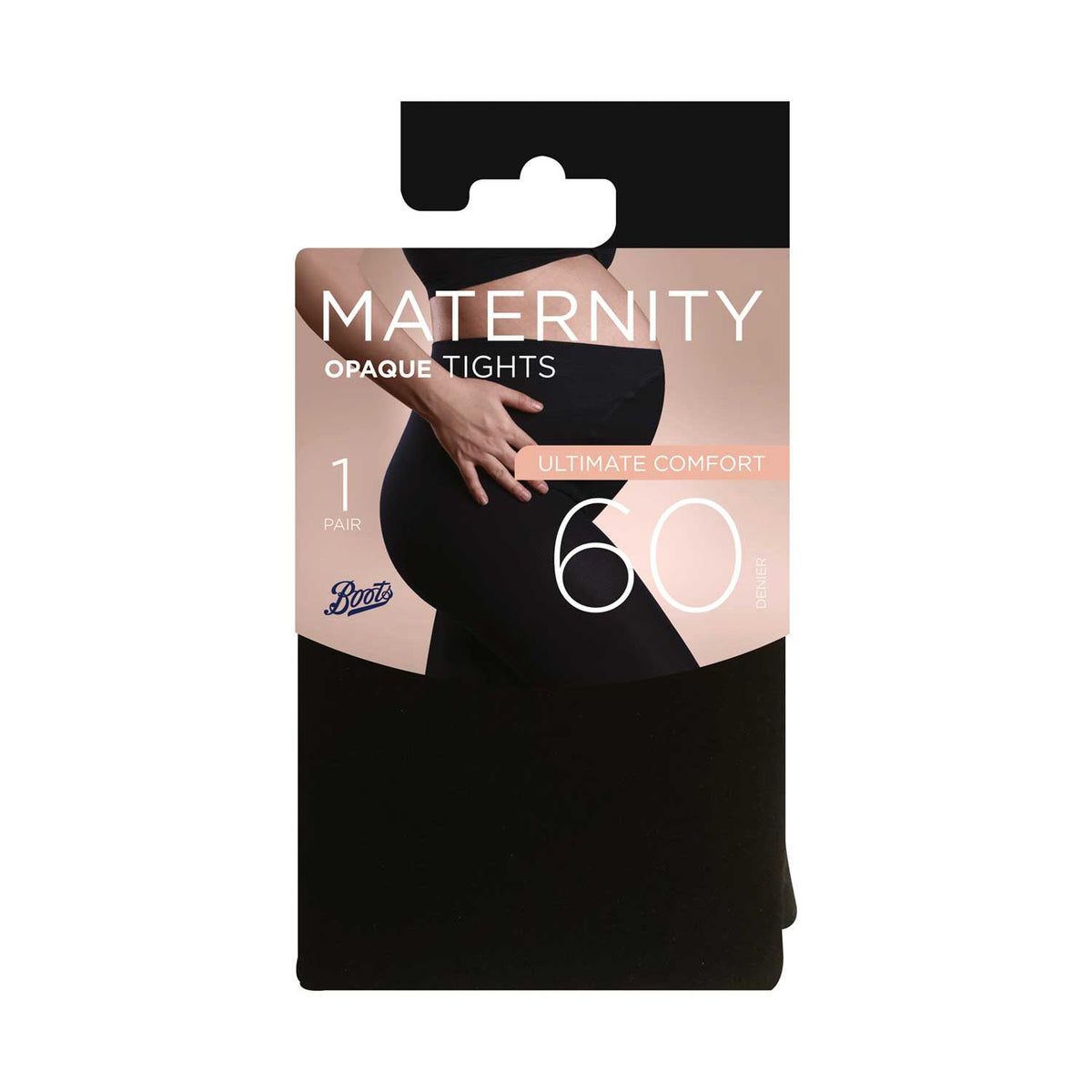 Boots 60 denier black maternity tights large - British product