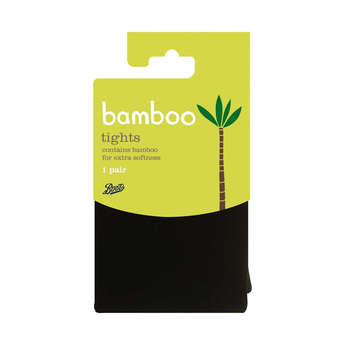 Boots bamboo opaque tights black medium - British product
