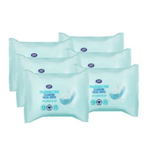 Boots Fragrance Free Cleansing Facial Wipes Bundle, UK version