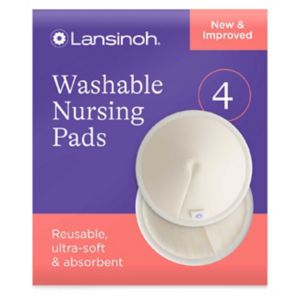 Lansinoh Washable Nursing Pads White Pack of 4