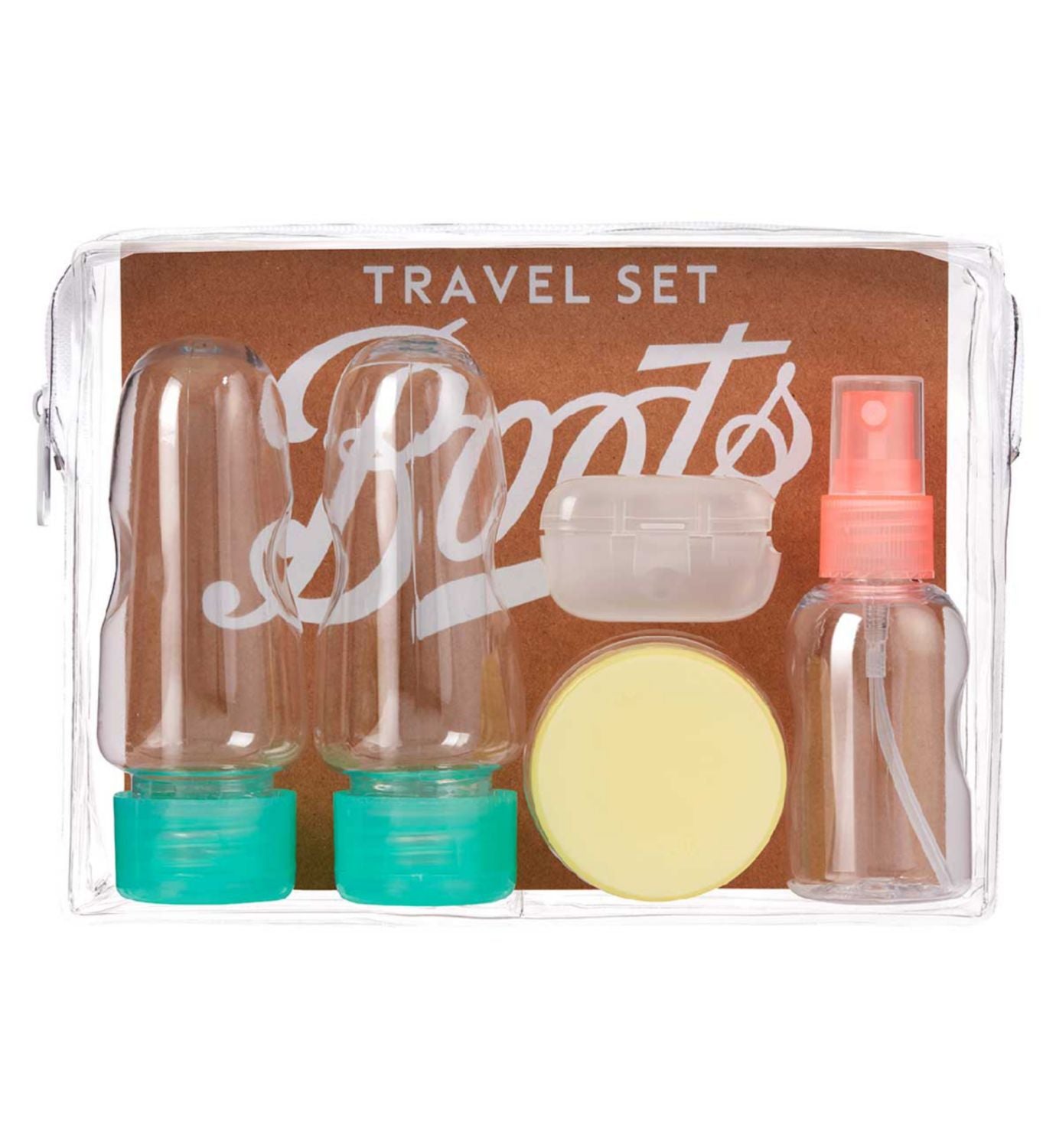 Boots Travel Toiletry Set PVC bag - British product