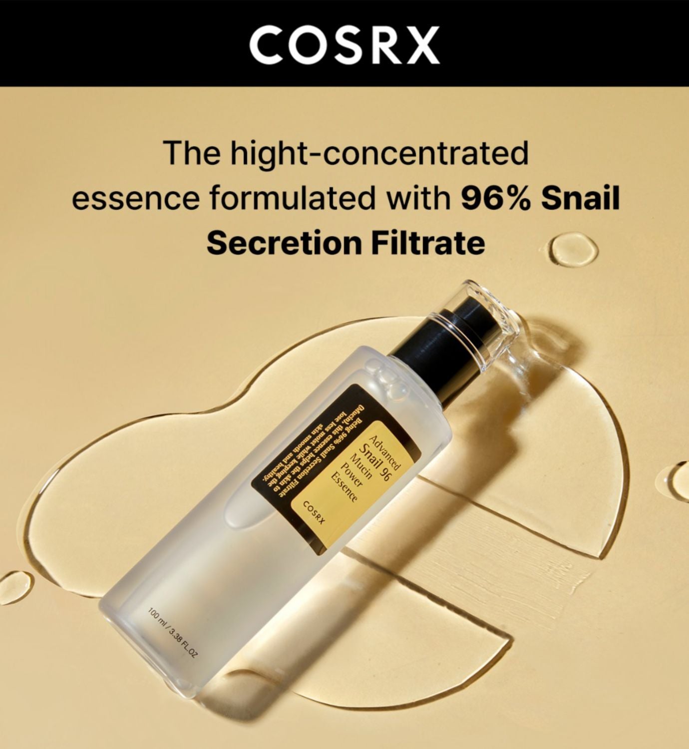 COSRX Advanced Snail 96 Mucin Power Essence 100ml - British product
