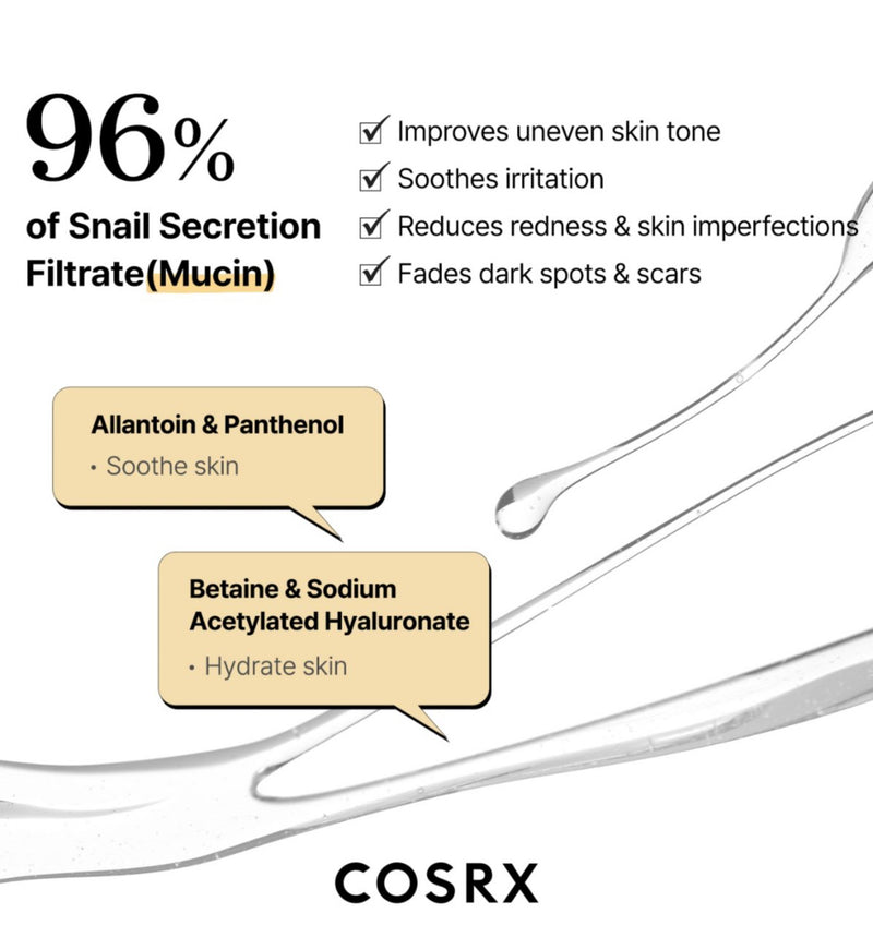 COSRX Advanced Snail 96 Mucin Power Essence 100ml - British product