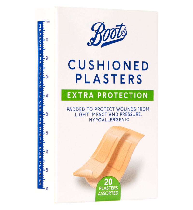 Boots Extra Protection Cushioned Plasters 20 Pack - British product
