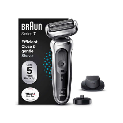 Braun Series 7 Electric Shaver Silver Electric Razor