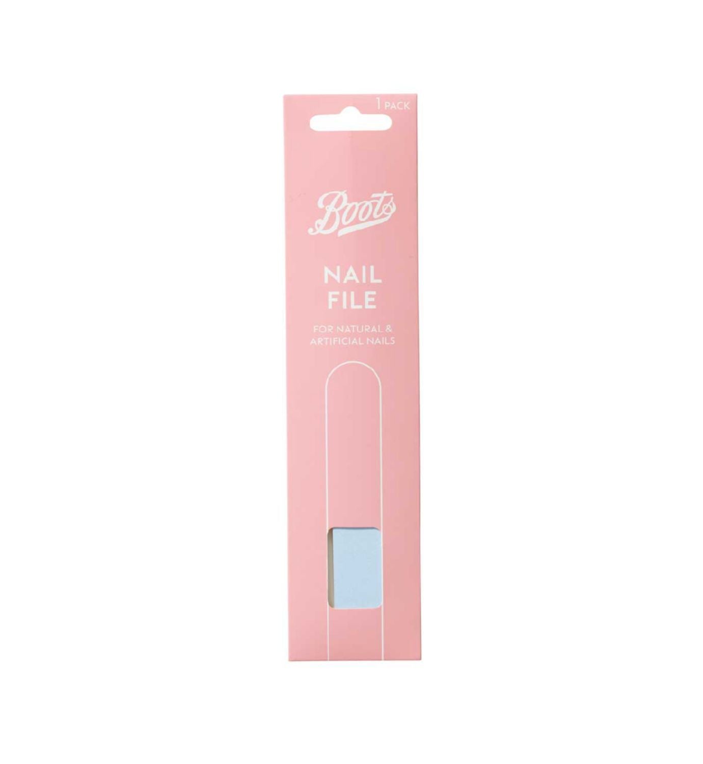 Boots nail file cushioned single unit - British product
