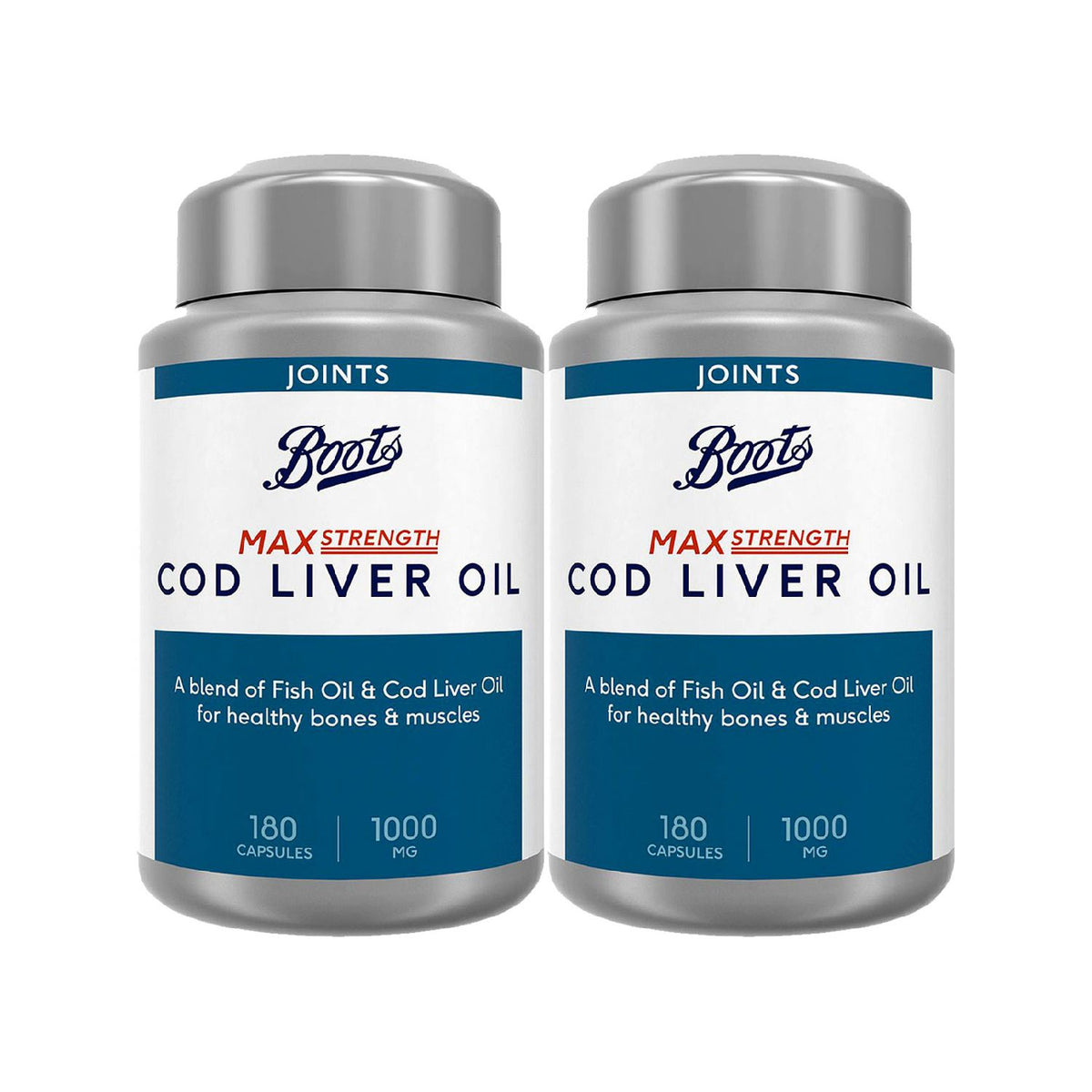 Boots cod liver oil capsules 1000mg 2 x 180 - British product
