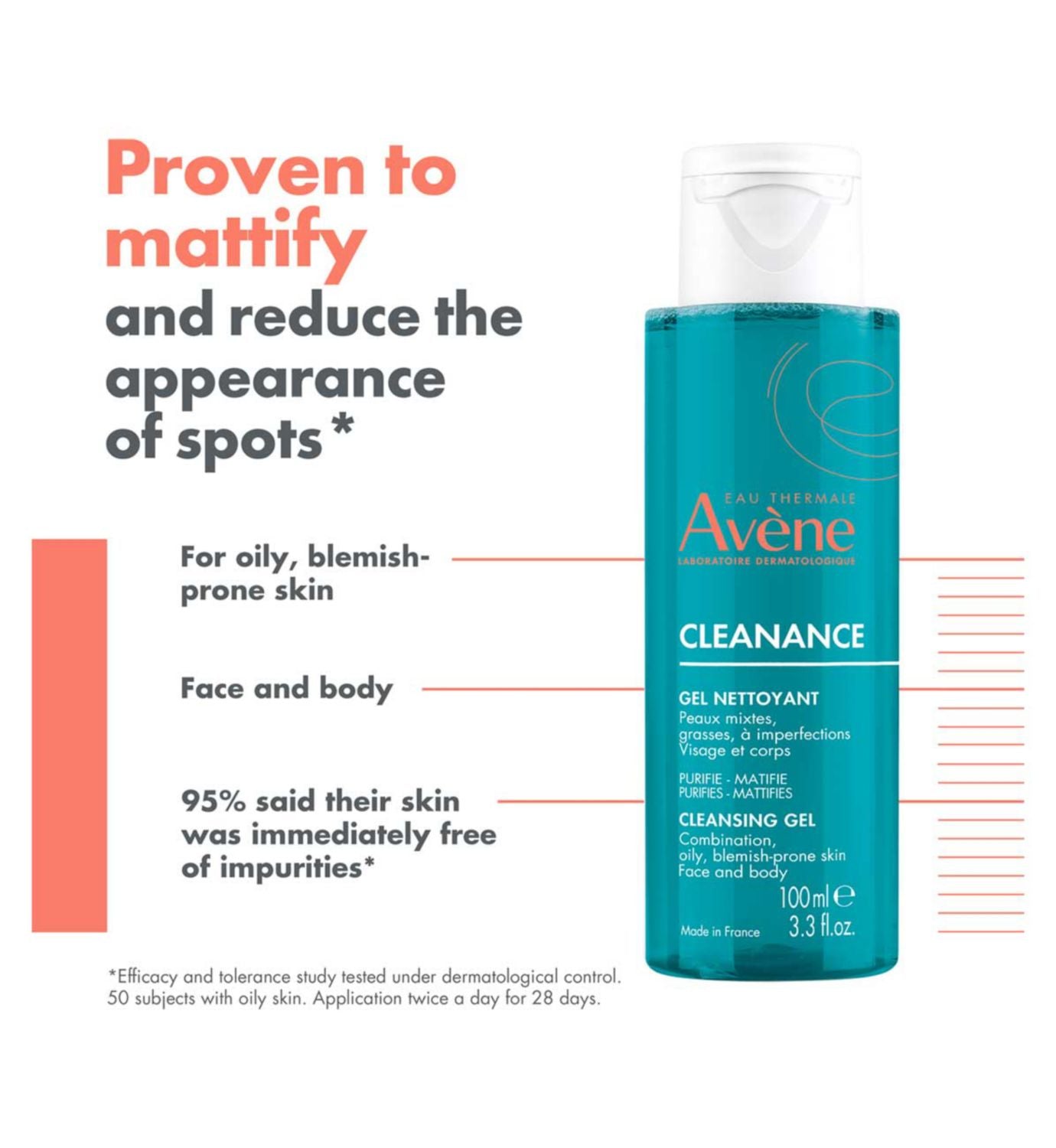 Avène Cleanance Cleansing Gel 100ml - British product